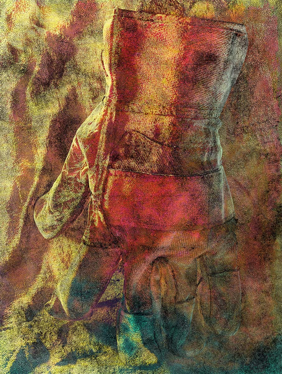 digital image by Michel Schneider, a glove on a wavy ground