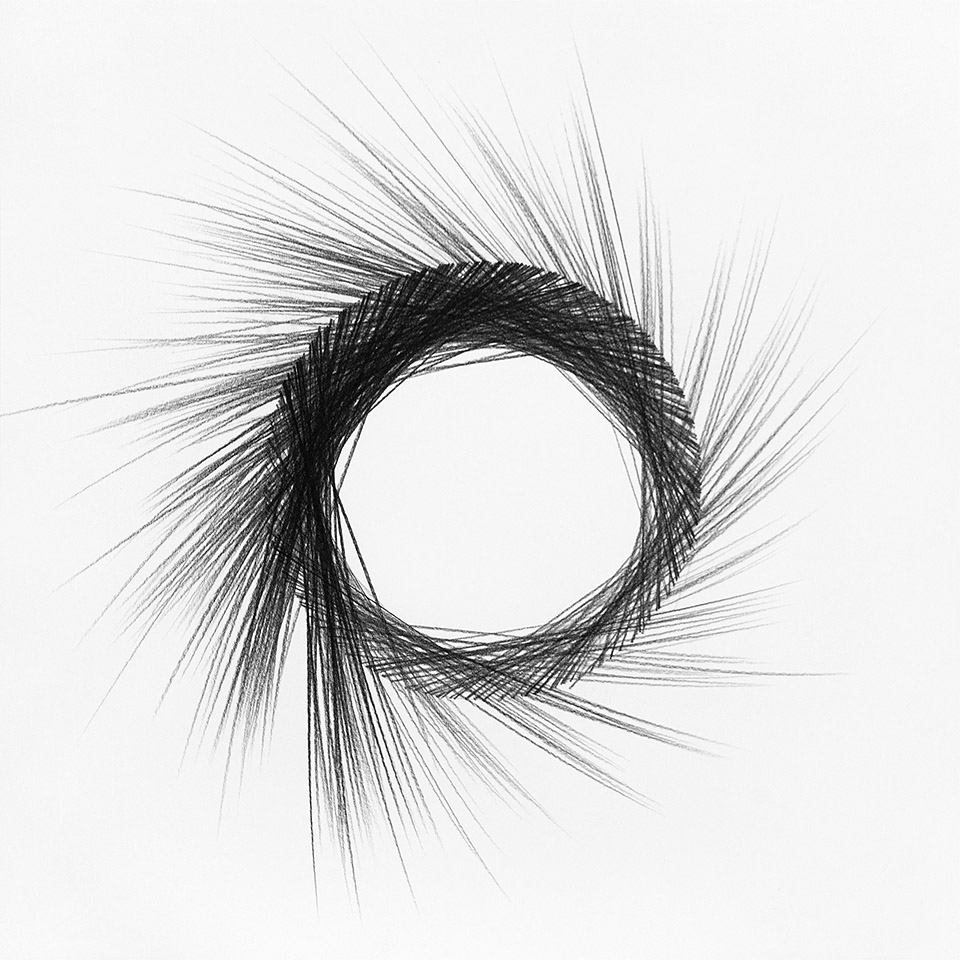 abstract drawing by michel schneider for ernst lohmann
