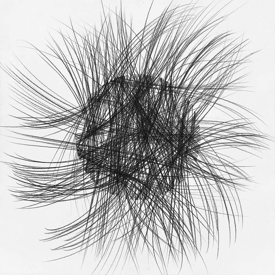 abstract drawing by michel schneider for ernst lohmann