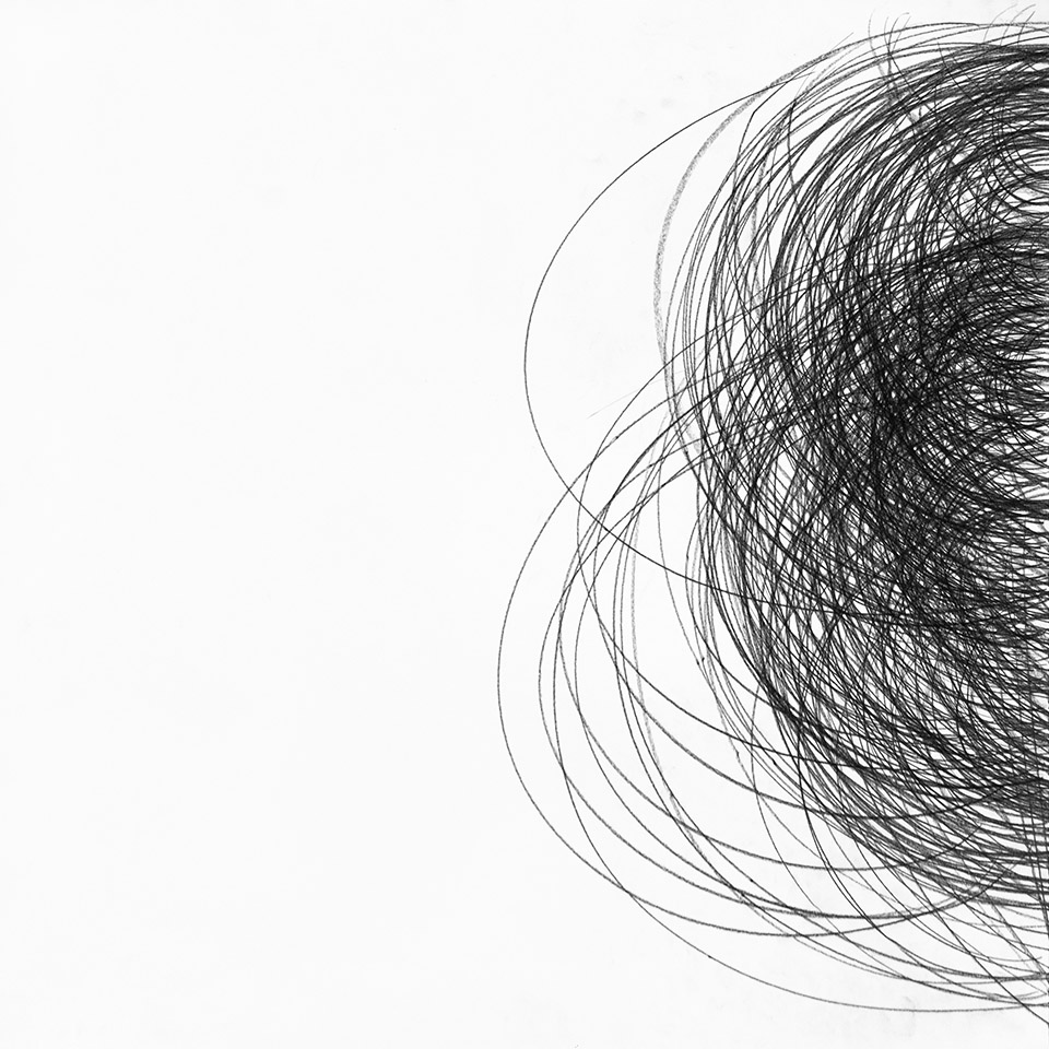 abstract drawing by michel schneider for ernst lohmann