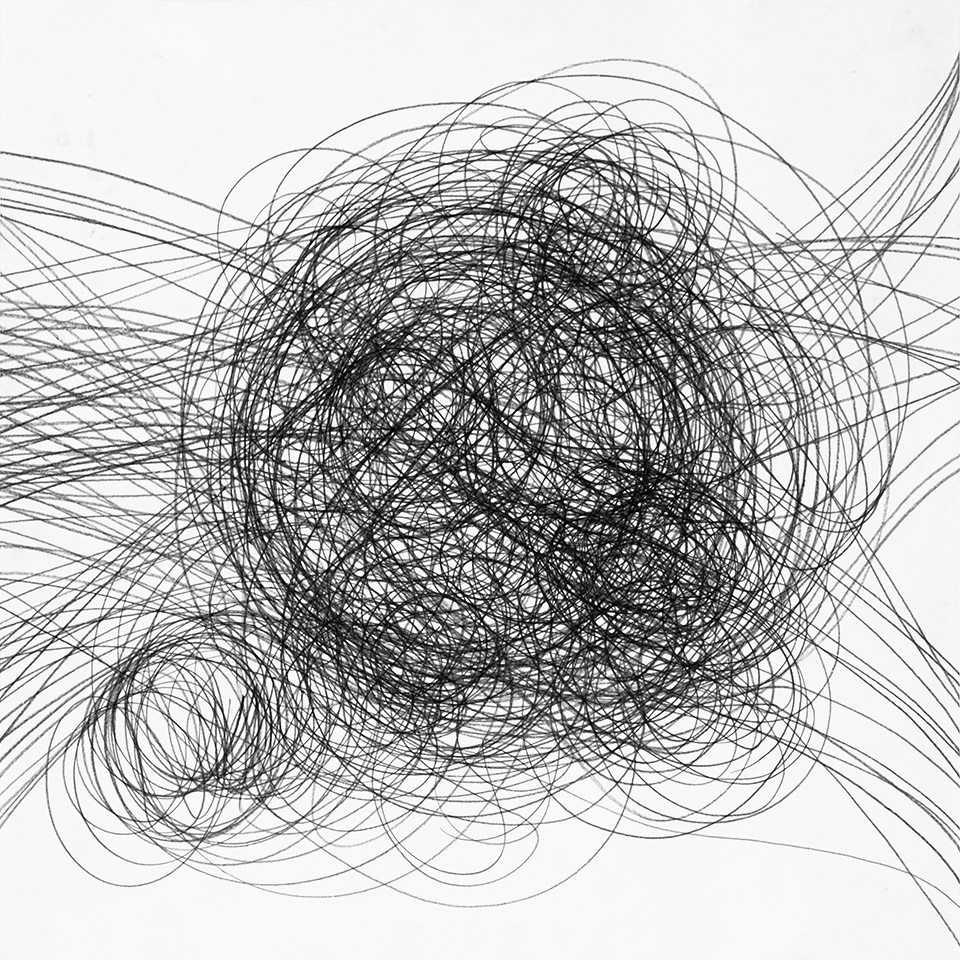 abstract drawing by michel schneider for ernst lohmann
