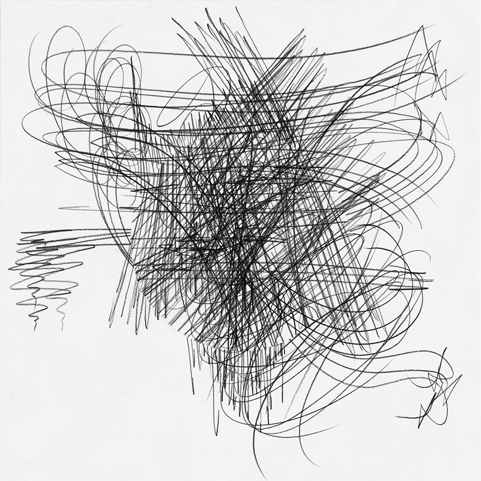 abstract drawing by michel schneider for ernst lohmann