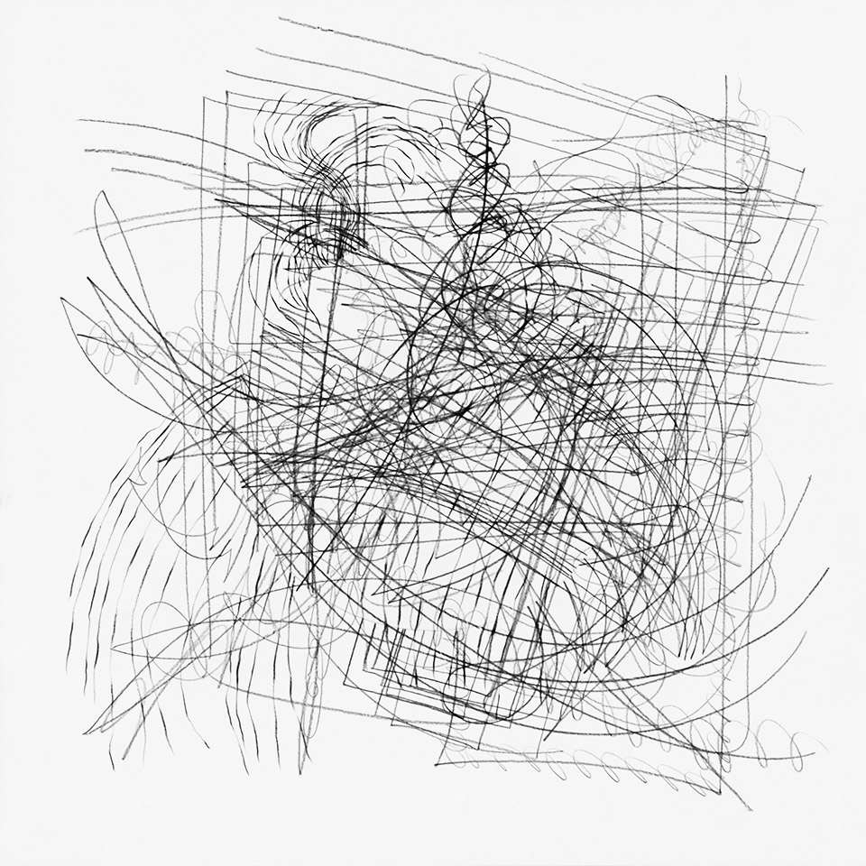 abstract drawing by michel schneider for ernst lohmann